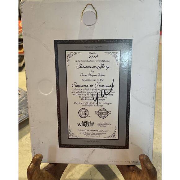 Tile Persis Clayton Weirs Christmas Glory Majesty Horses Scene Ceramic Bradford - Picture 6 of 6